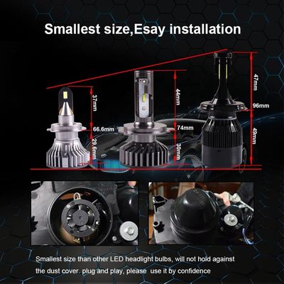 электрические лампочки H1 CSP автомобиля СИД 35w 6000k Graphene 3900lm